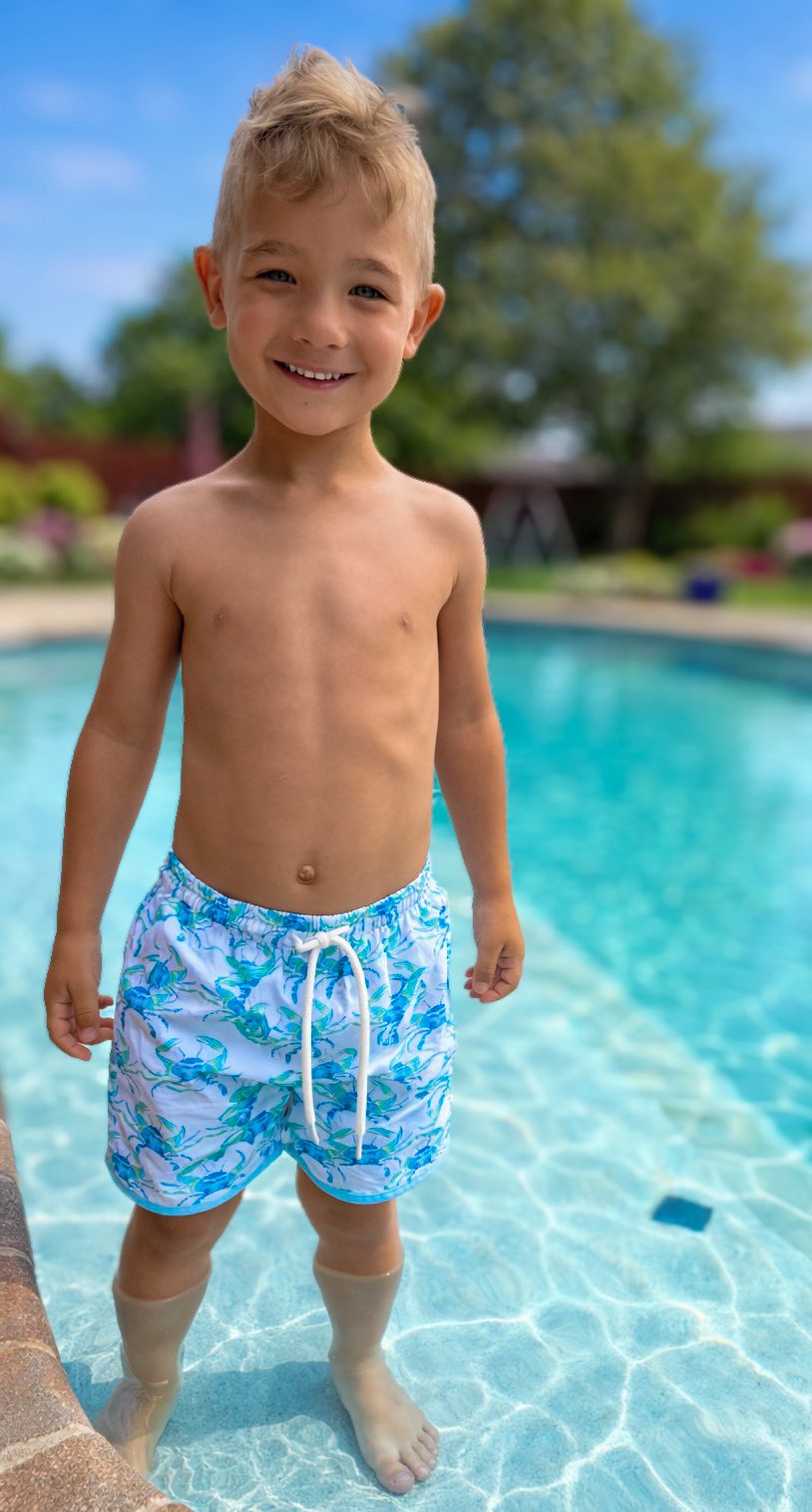 BLUE CRAB SWIM BOY TRUNKS