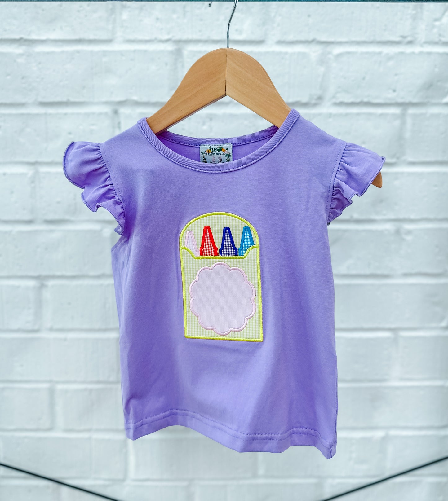 BTS GIRL APPLIQUE CRAYON BOX SHIRT