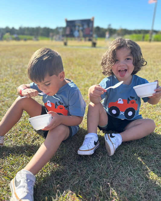 BOY HALLOWEEN TEES MONSTER TRUCK SHIRT