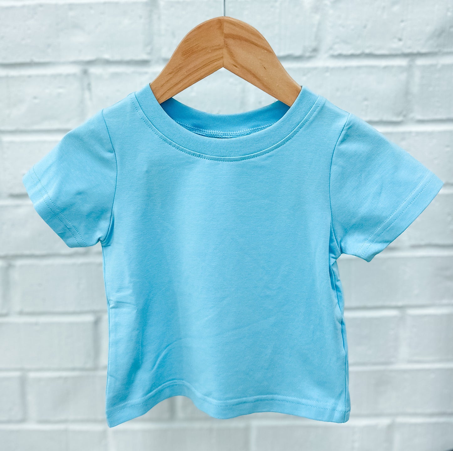 BOY LIGHT BLUE PLAIN KNIT TSHIRT