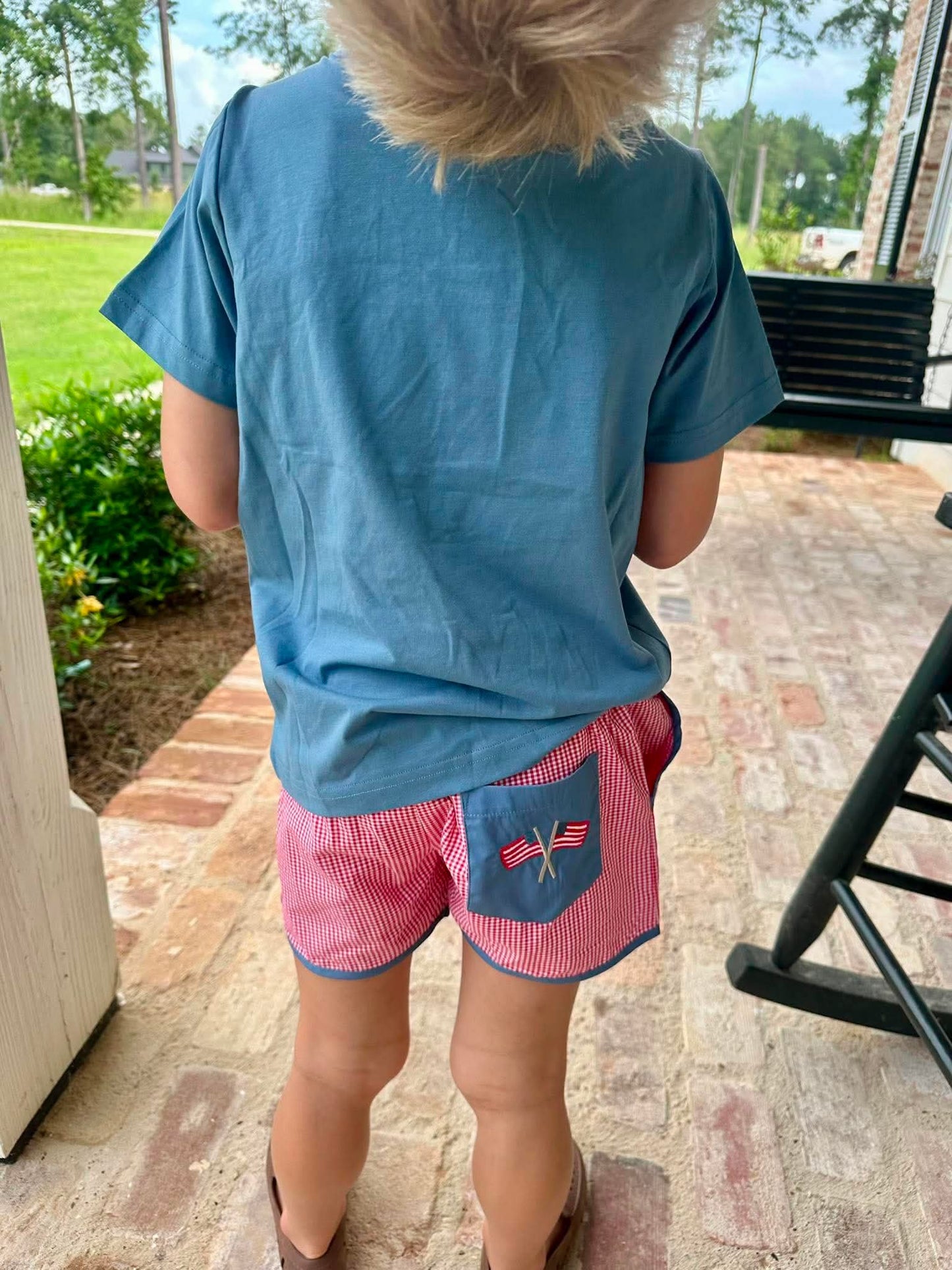 BOYS AMERICAN CUTIE SHORT SET