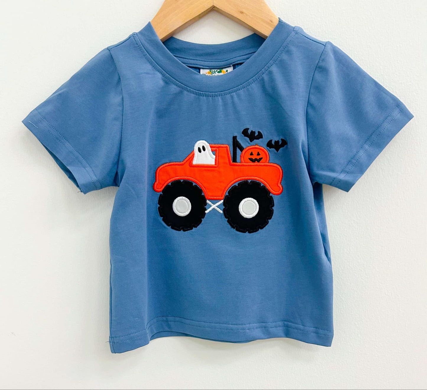 BOY HALLOWEEN TEES MONSTER TRUCK SHIRT