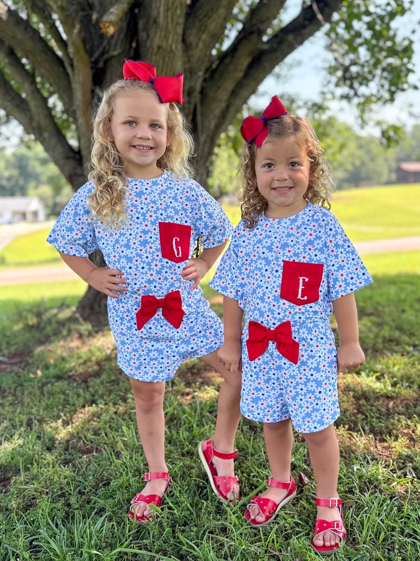 GIRLS HOME SWEET HOME SHORTIE LOUNGE SET