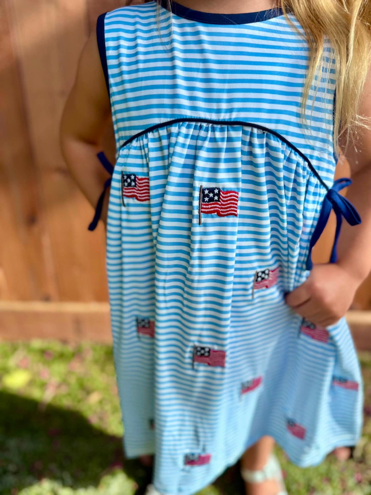 GIRLS LET FREEDOM RING DRESS