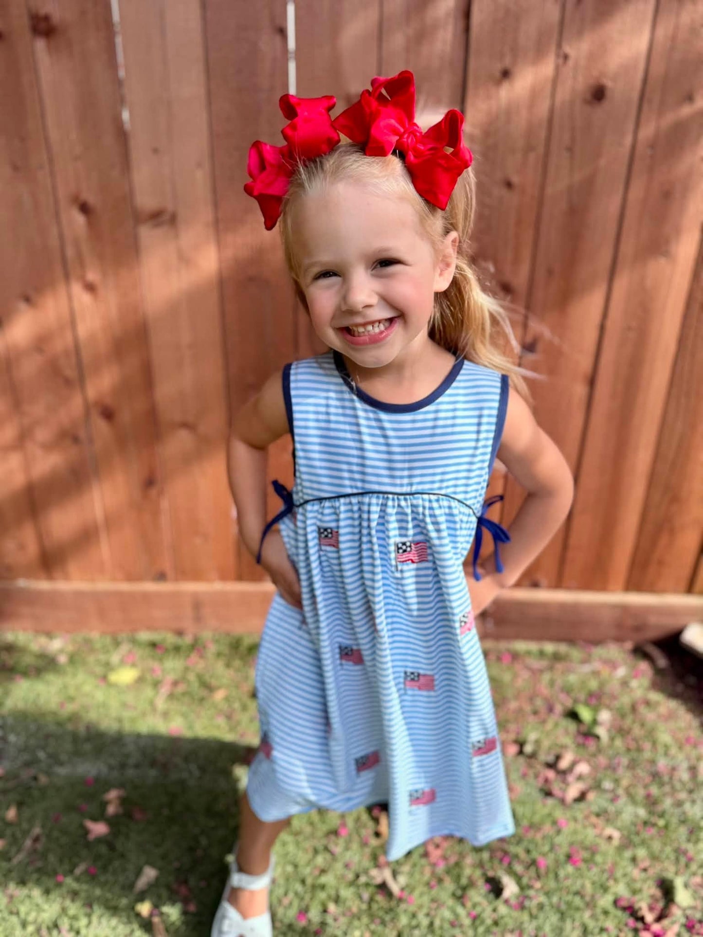 GIRLS LET FREEDOM RING DRESS