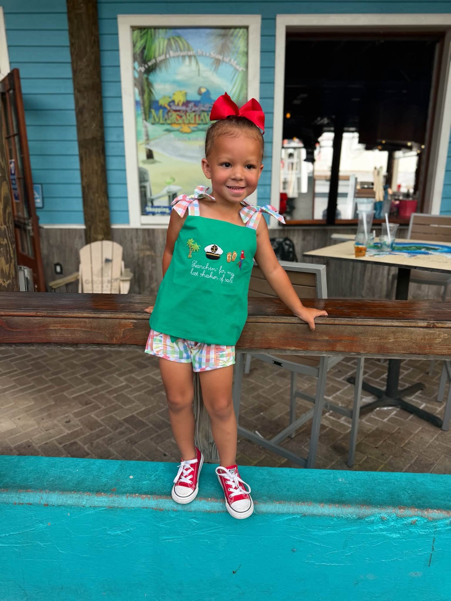 GIRLS CHEESEBURGER IN PARADISE SHORTIE SET