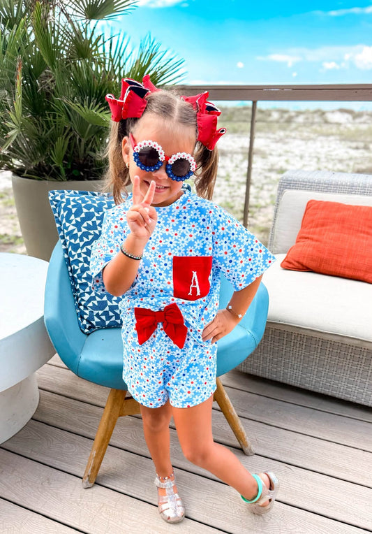 GIRLS HOME SWEET HOME SHORTIE LOUNGE SET