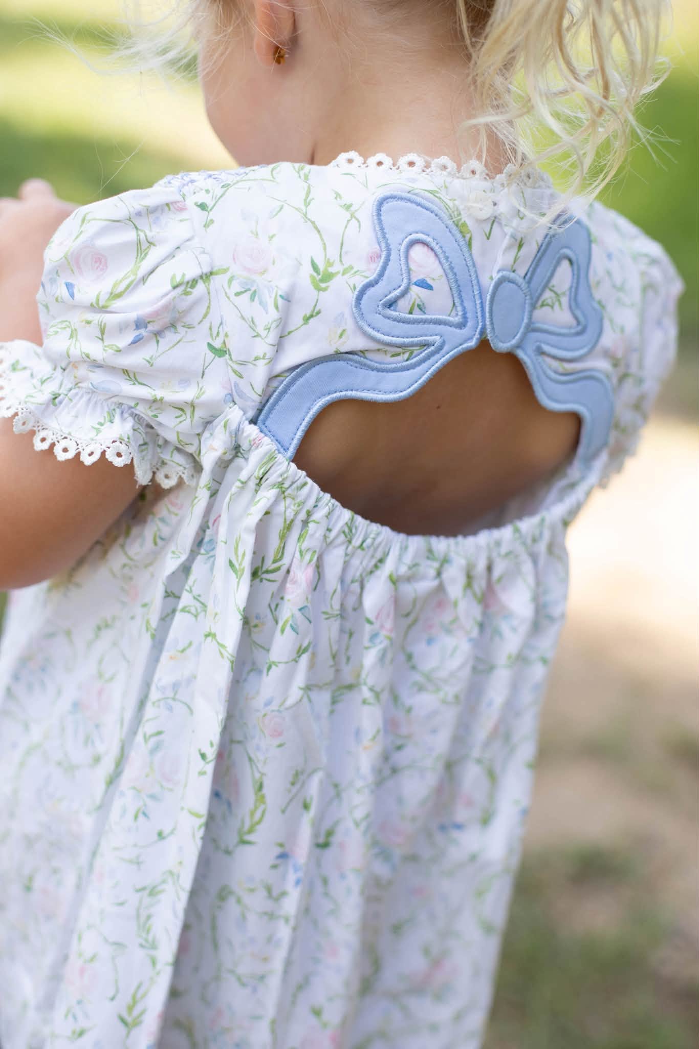 GIRLS PASTEL HONEYCOMB PEARL DRESS