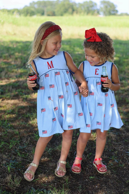 GIRLS LET FREEDOM RING DRESS