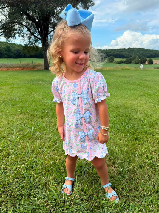 GIRLS HONEY BLOSSOMS BOWS DRESS