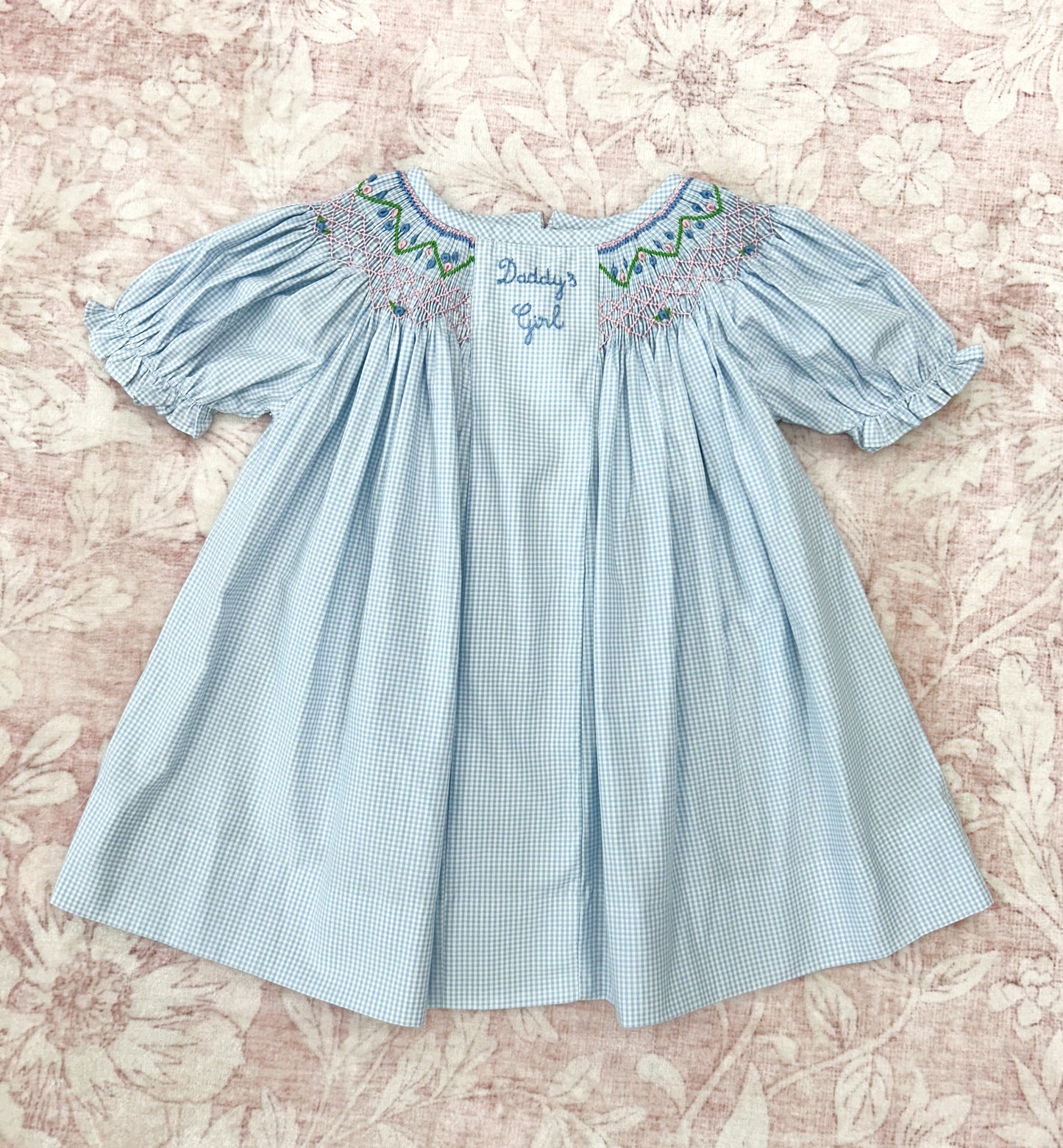 GIRL DADDY'S GIRL SMOCKED DRESS
