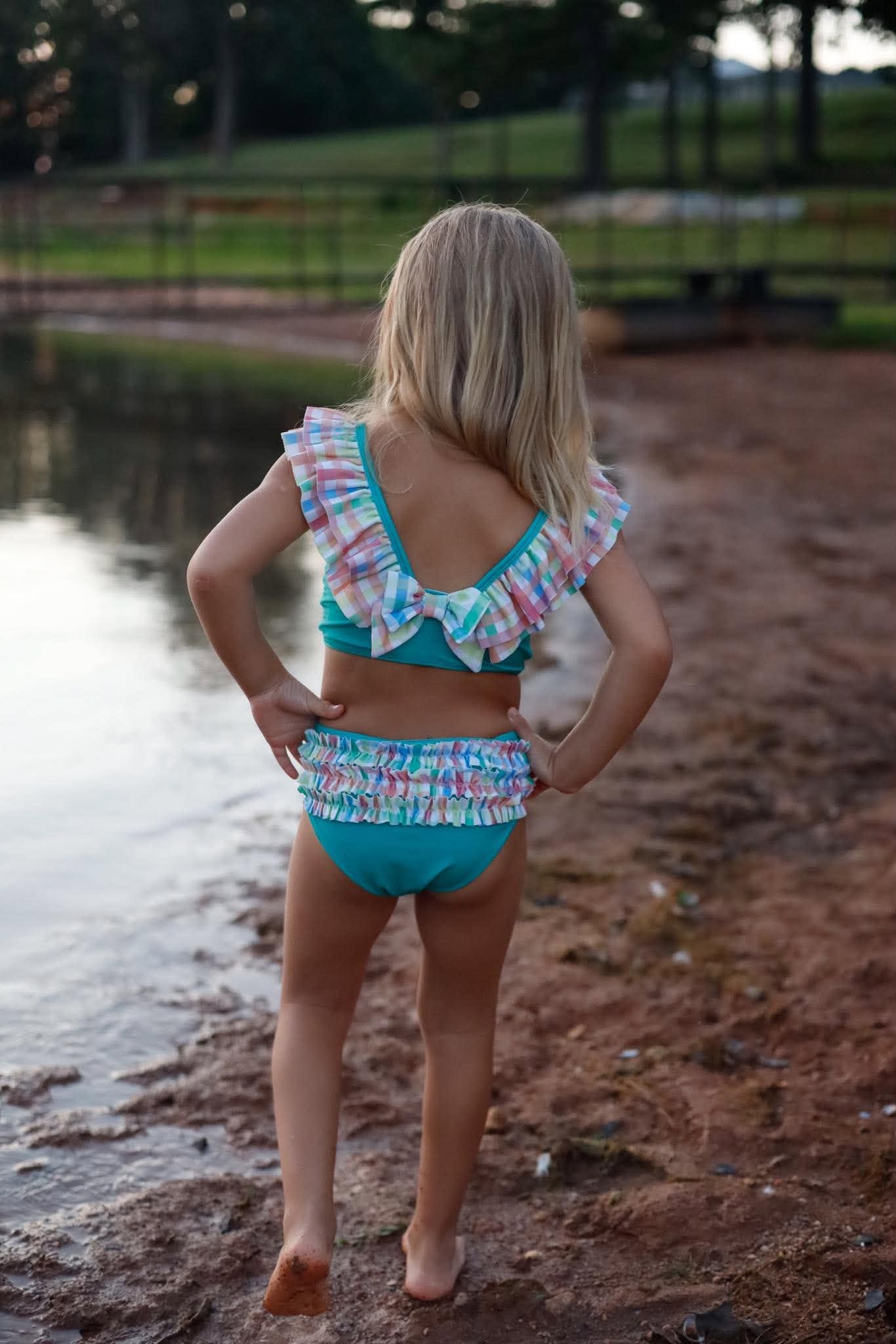 GIRLS CHEESEBURGER IN PARADISE 2PC SWIMSUIT