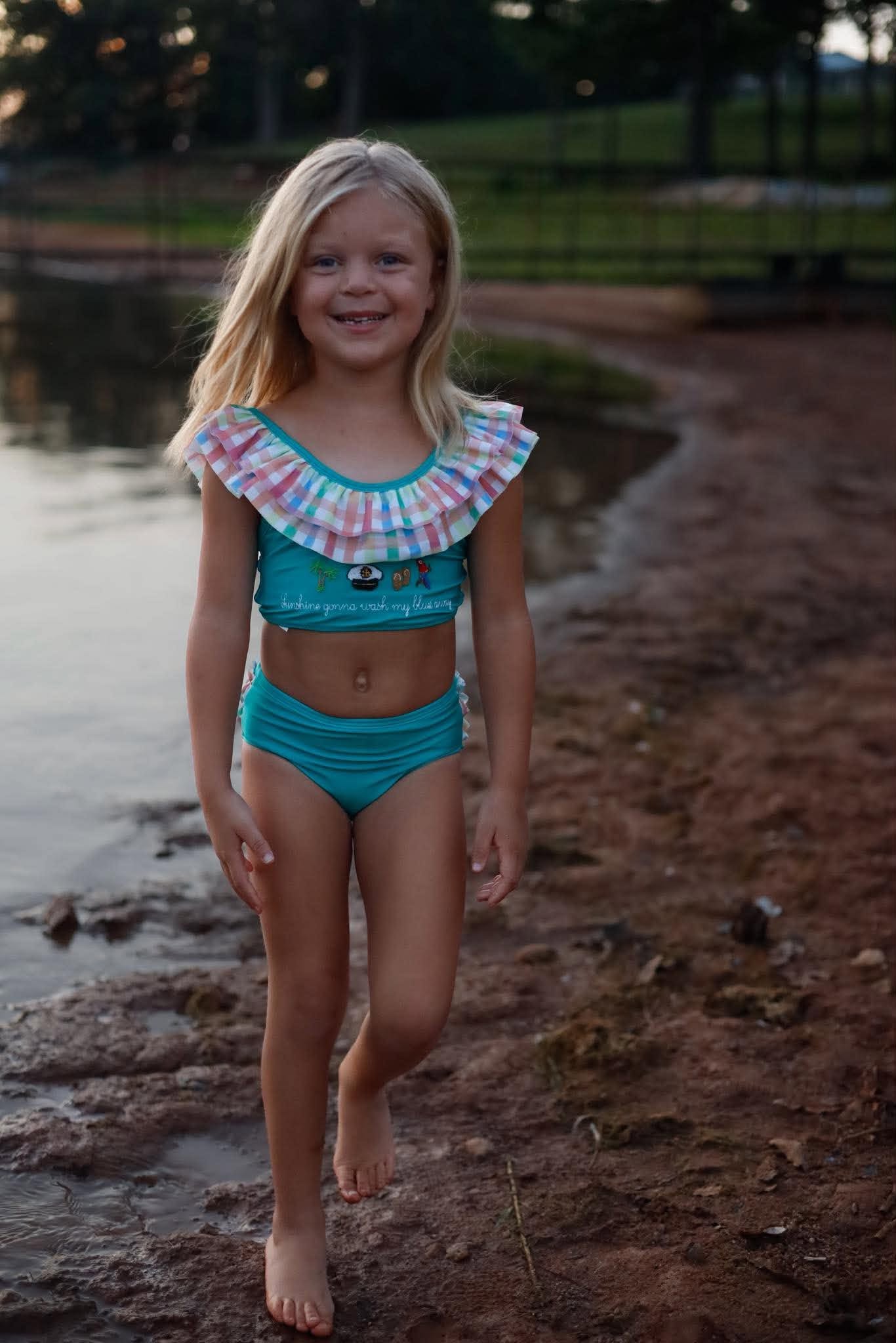 GIRLS CHEESEBURGER IN PARADISE 2PC SWIMSUIT