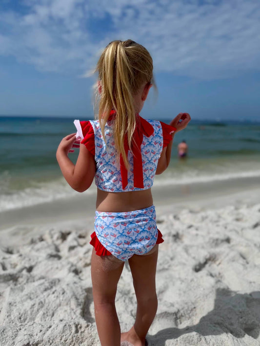 GIRLS SWEET LAND OF LIBERTY 2PC SWIMSUIT
