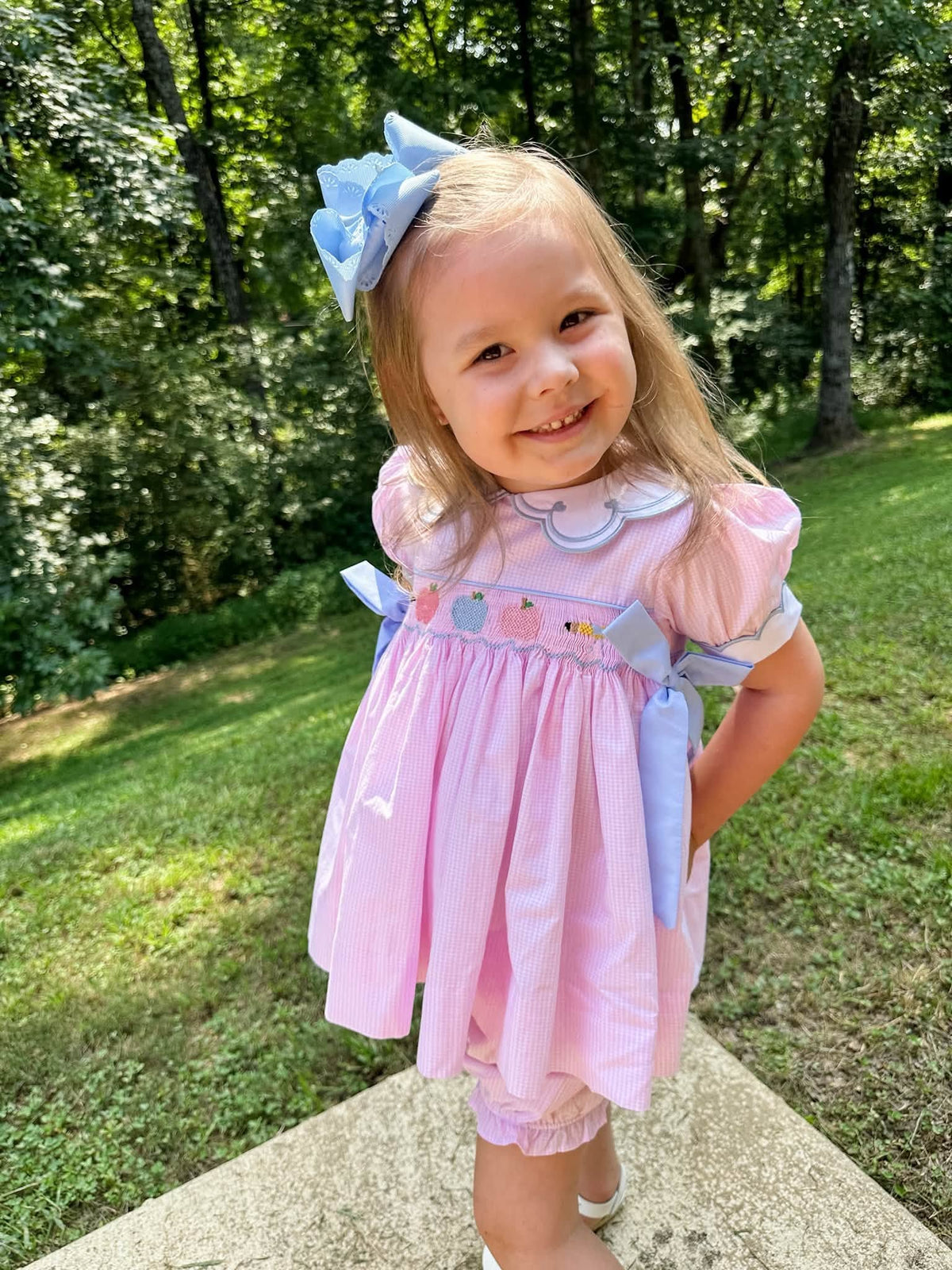 GIRLY GIRL SCHOOL DAYS BLOOMER SHORT SET