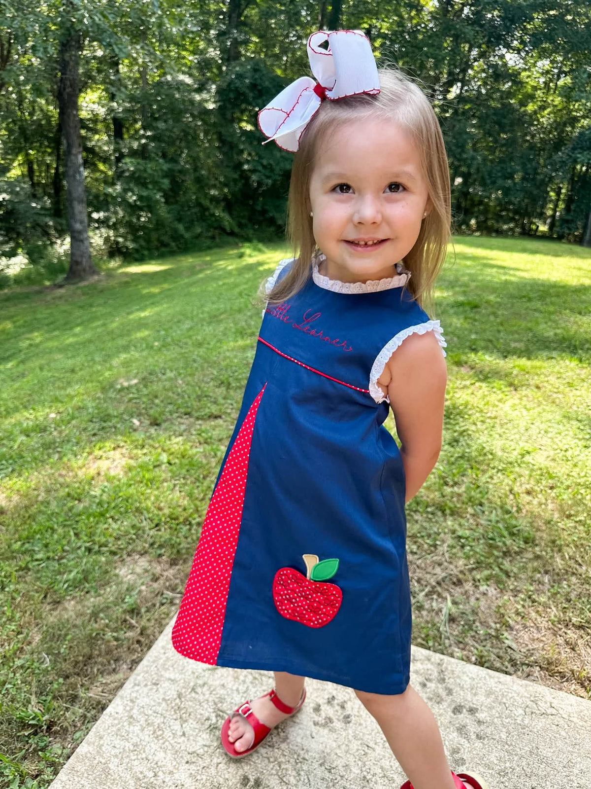 GIRL A IS FOR APPLE DRESS