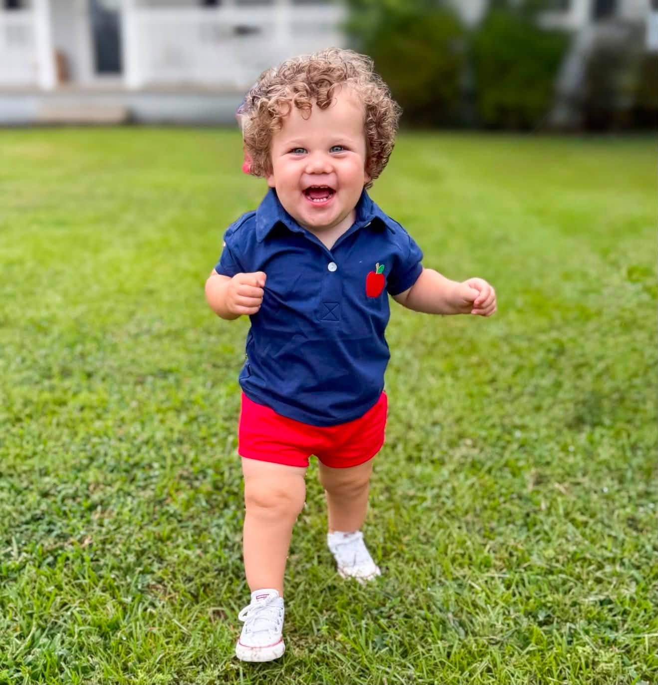 BOY RED KNIT SHORTIES