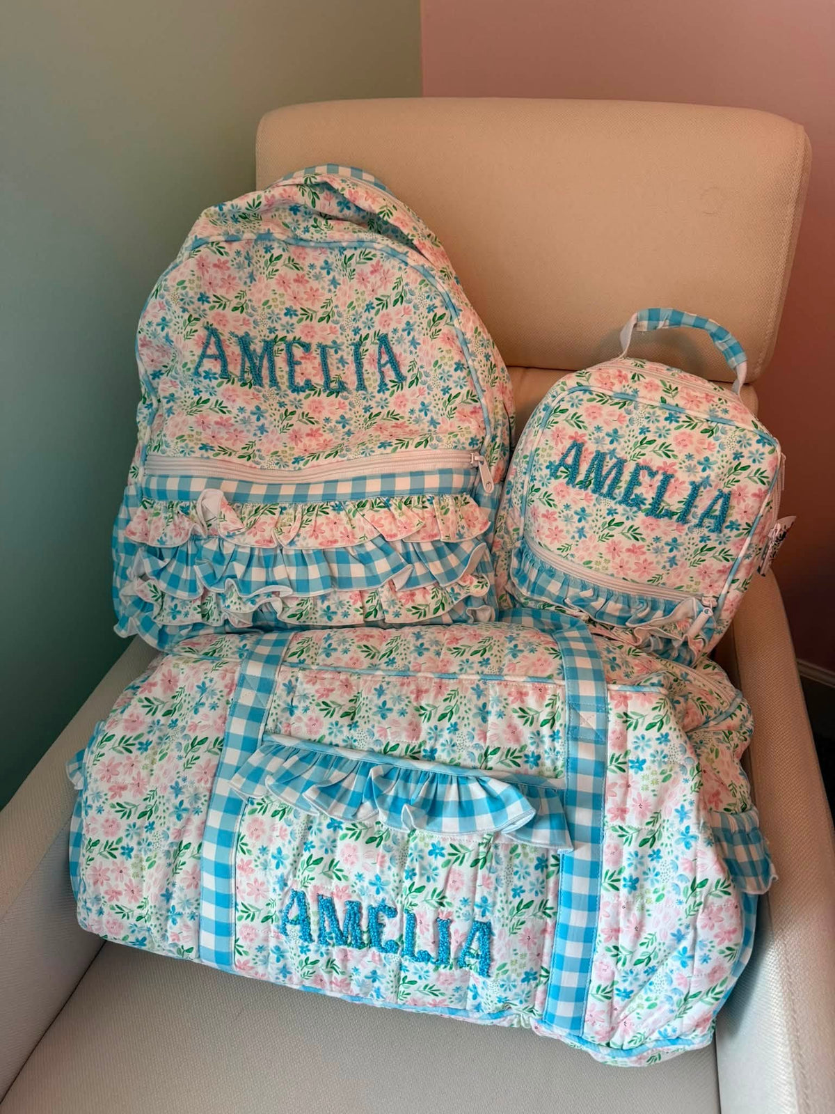 MEGAN FLORAL LUGGAGE