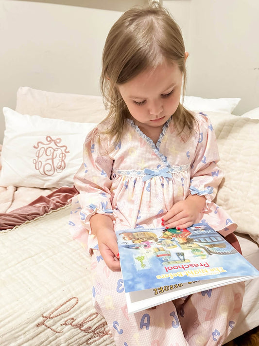 GIRL ALPHABET LOUNGEWEAR SET