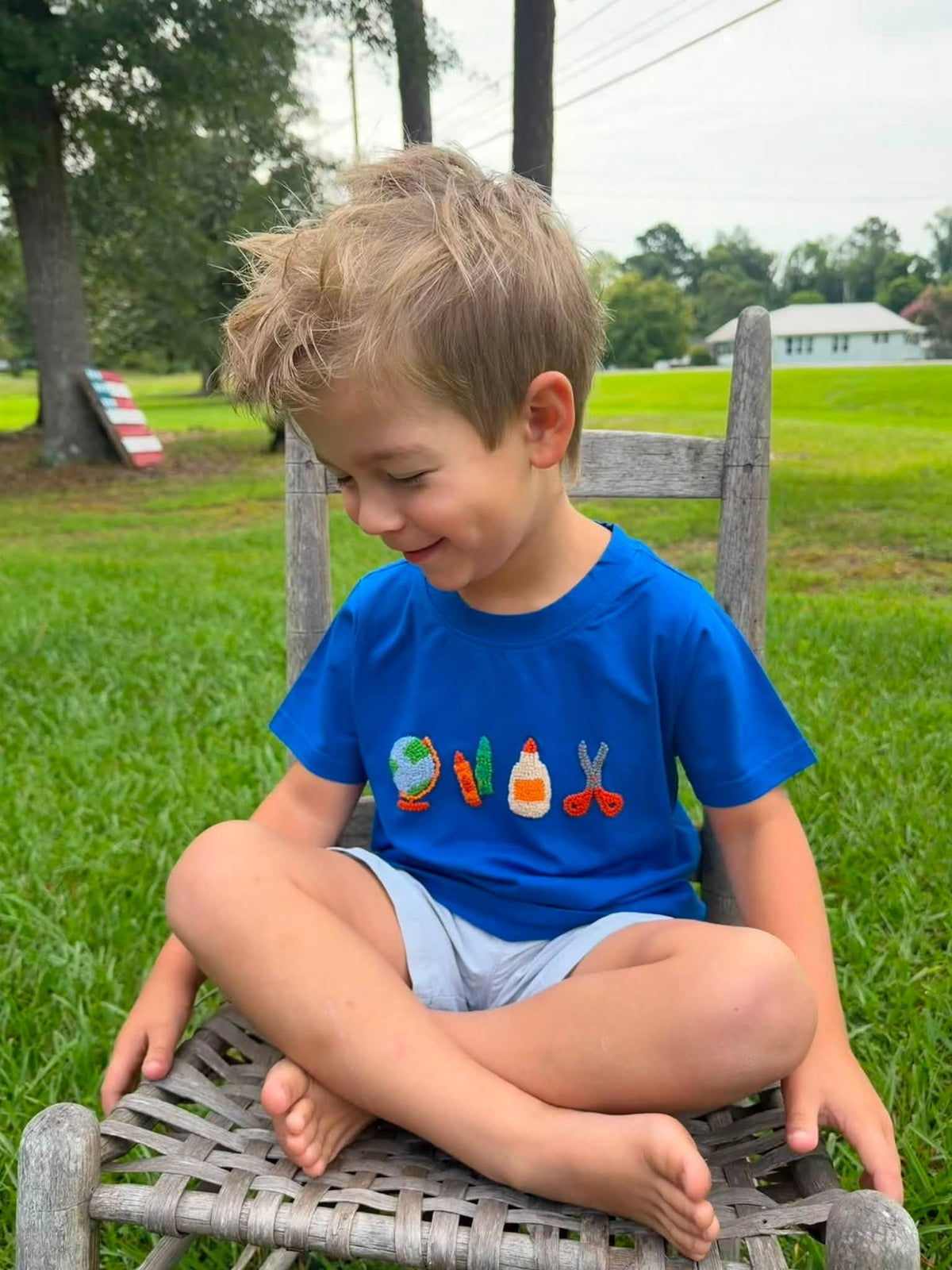 BOY FRENCH KNOT SUPPLIES SHIRT