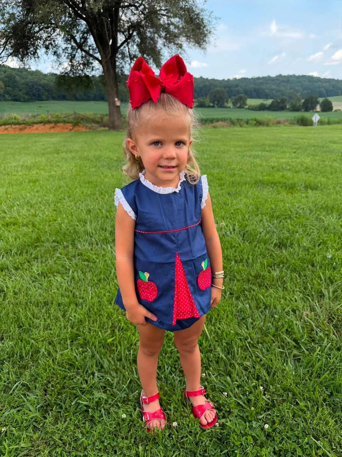 GIRL A IS FOR APPLE DRESS