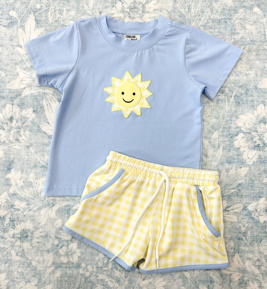 BOY YOU ARE MY SUNSHINE SHORTIE SET