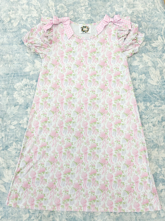 GIRLS OLIVIA HYDRANGEAS DRESS
