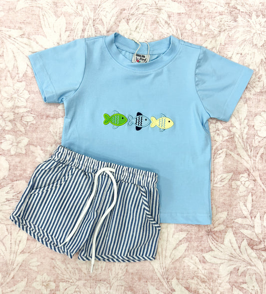 BOY UNDER THE SEA SHORTIE SET