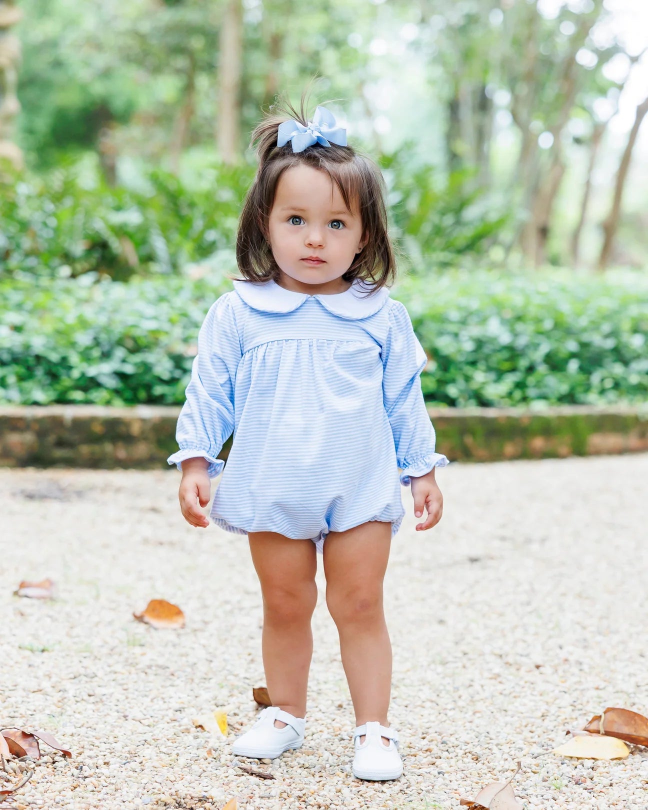 GIRLS LOTTIE BUBBLE - LIGHT BLUE STRIPE
