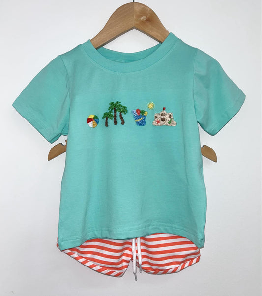 BEACH PLAY DAY BOY SHORT SET