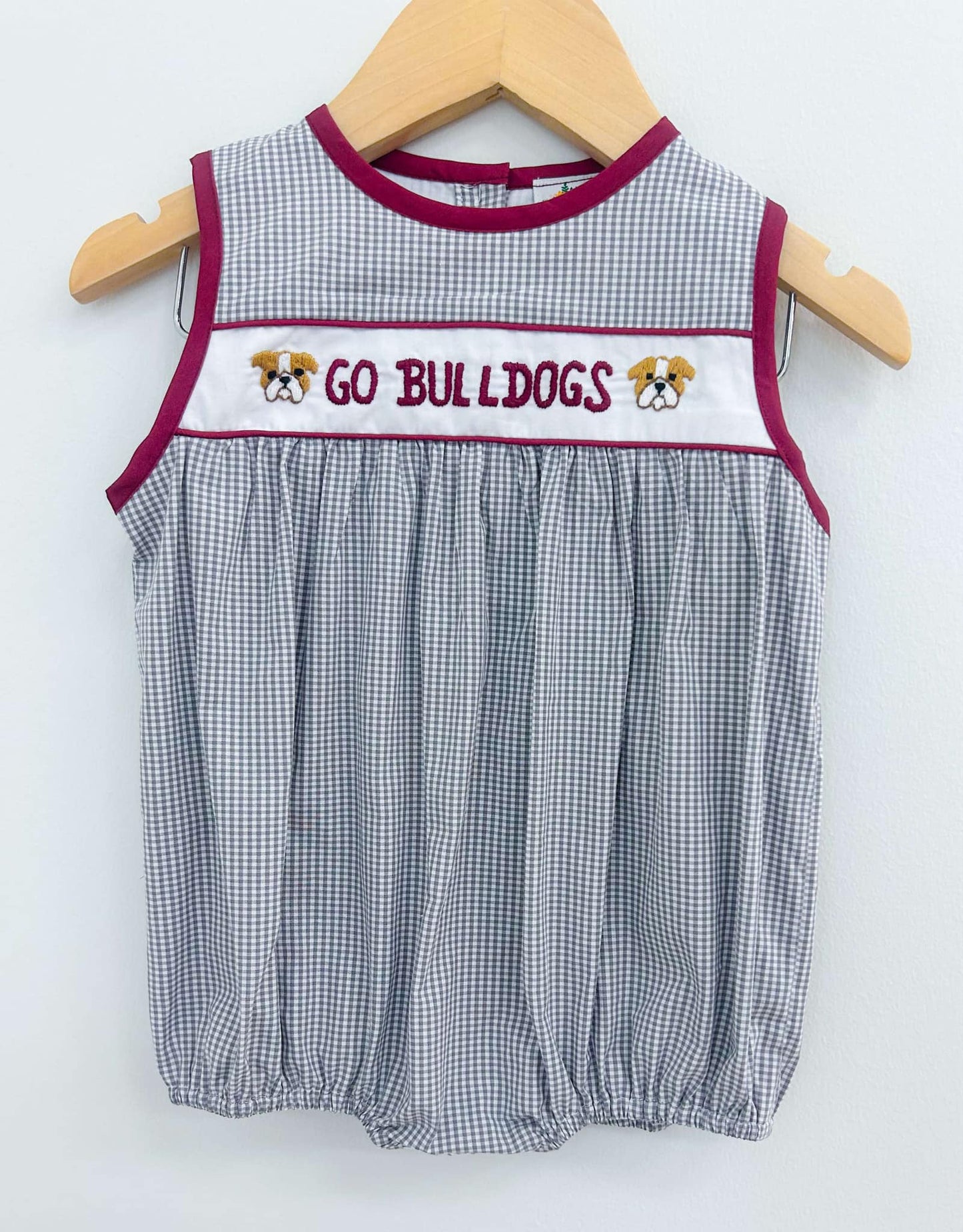 GO BULLDOGS RIBBON BOY BUBBLE