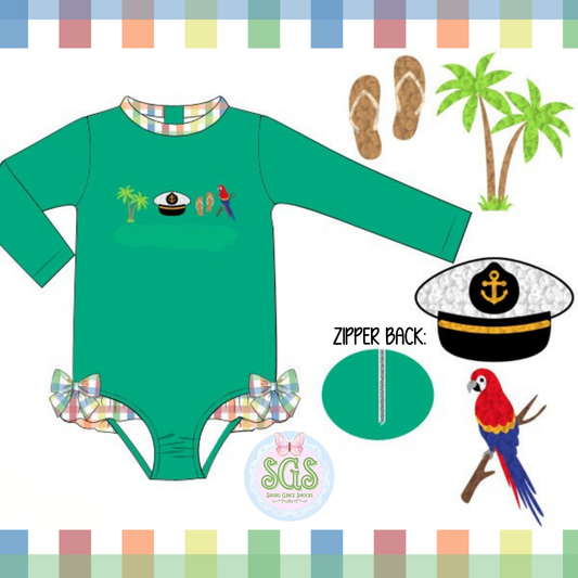 GIRLS CHEESEBURGER IN PARADISE 1PC SWIMSUIT