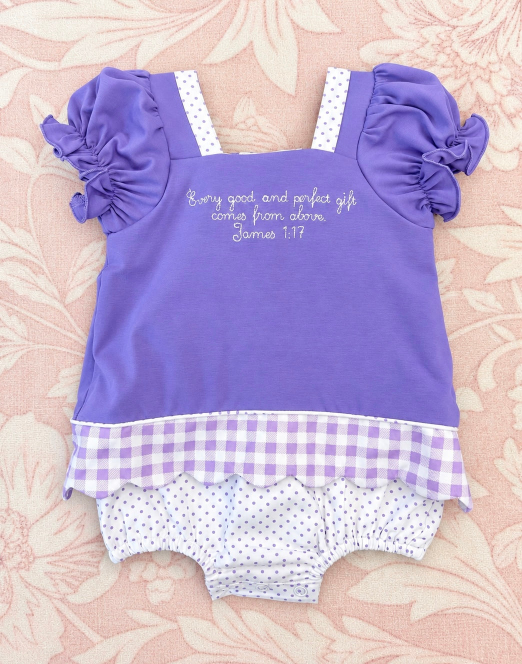 GIRL 'JAMES 1:17' SKIRTED BUBBLE