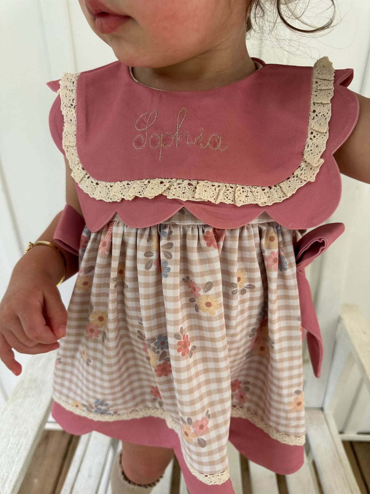 VINTAGE PETALS GIRL BLOOMER SET