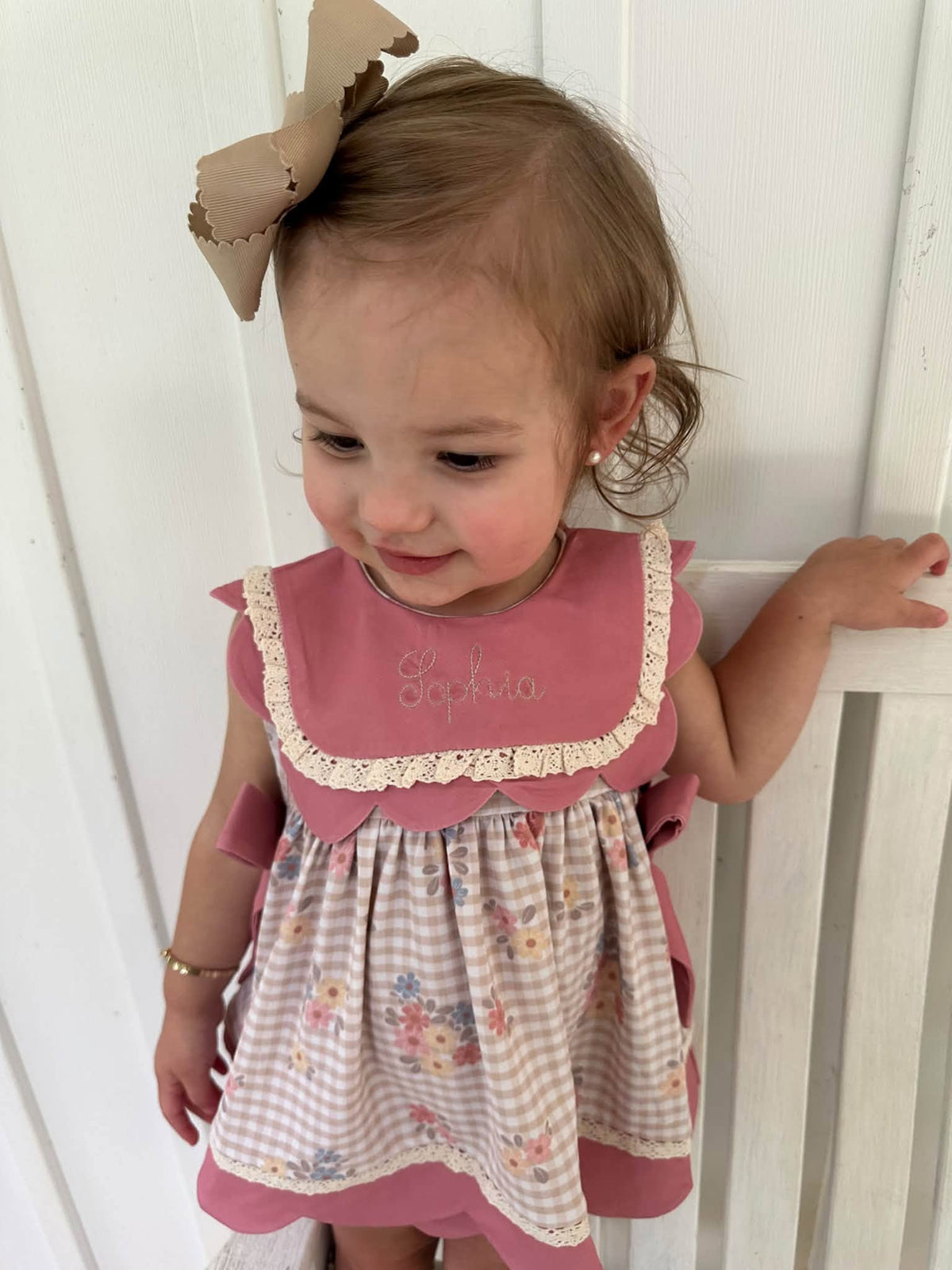 VINTAGE PETALS GIRL BLOOMER SET