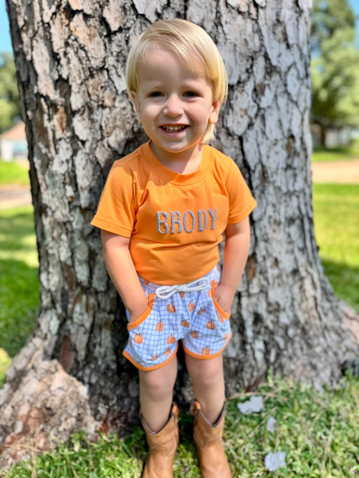 HARVEST WISHES BOY SHORT SET