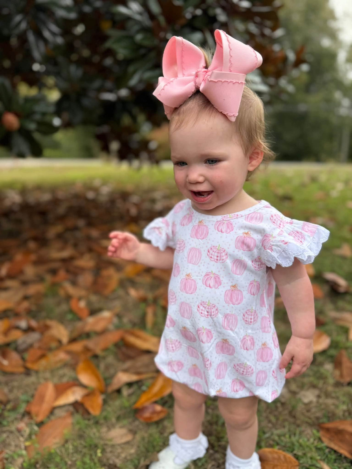 BITTY DOT PUMPKINS GIRL BUBBLE