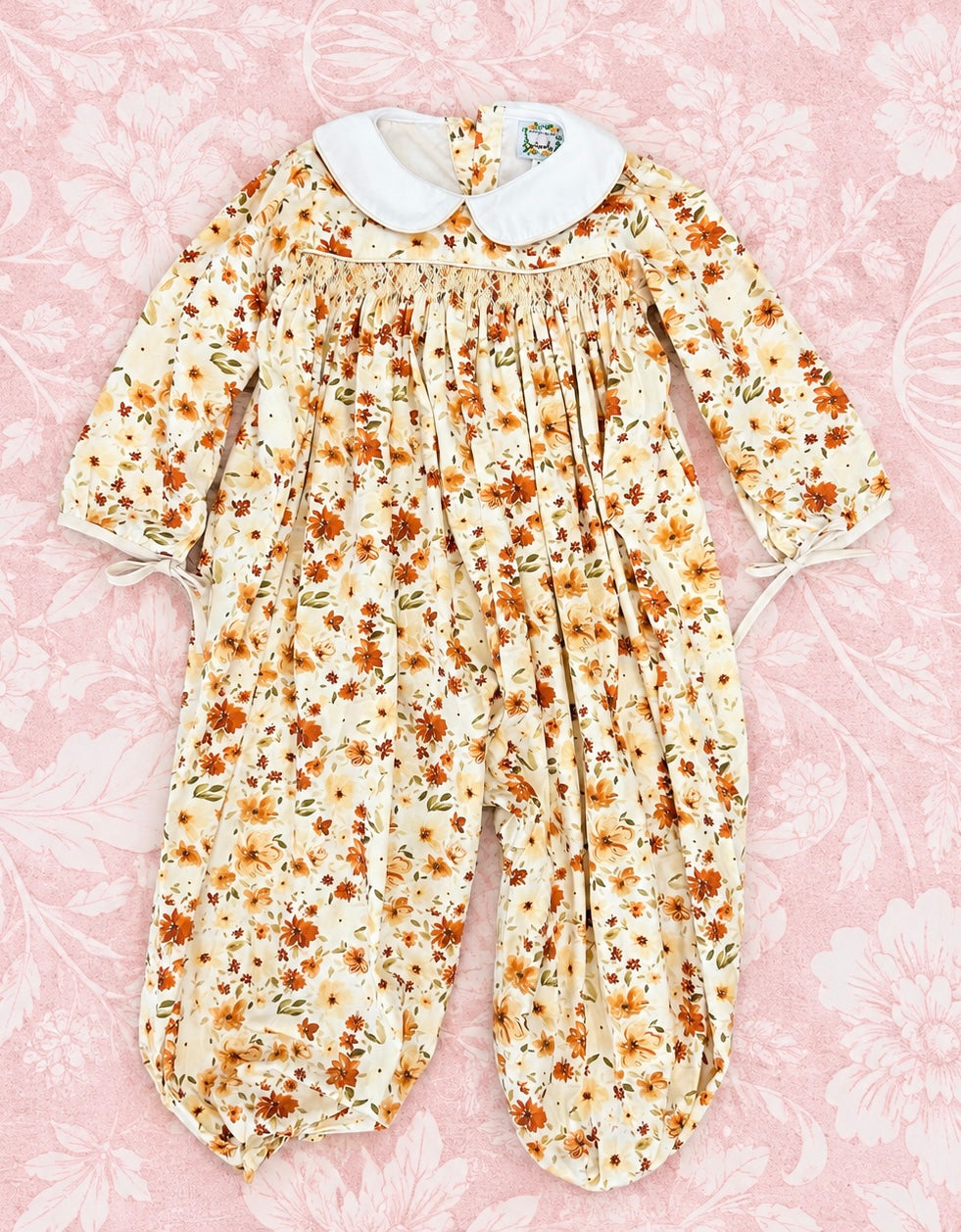 GIRL AUTUMN FLORAL ROMPER