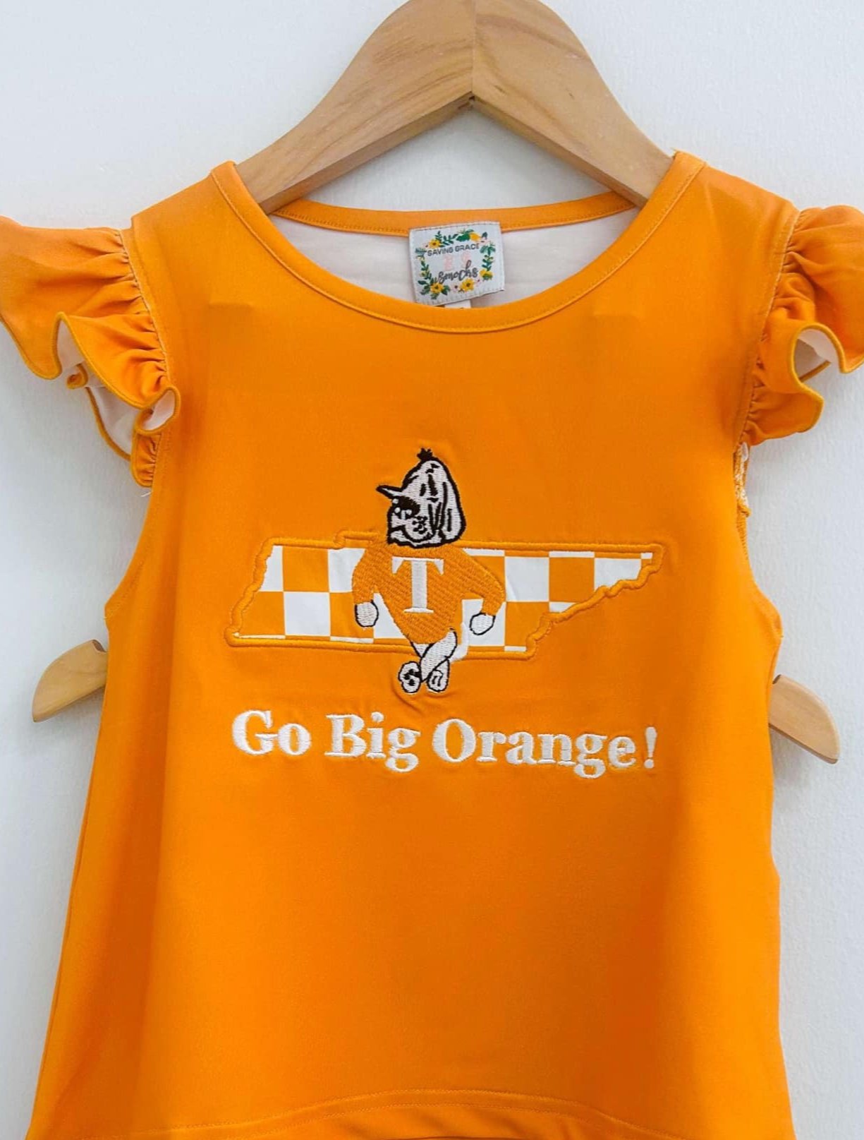 GO BIG ORANGE GIRL SHIRT ONLY