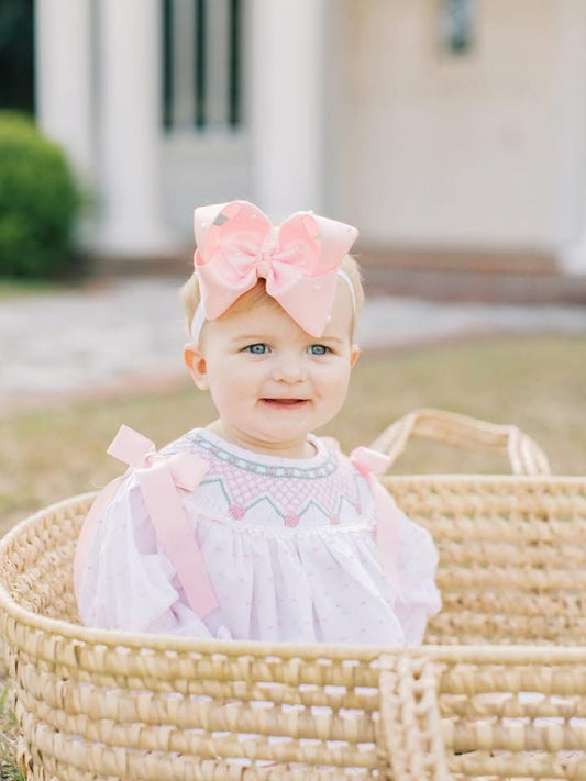 PRETTY PETALS SMOCKED BLOOMER SET