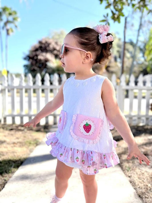GIRLS SO BERRY SWEET BLOOMER SET