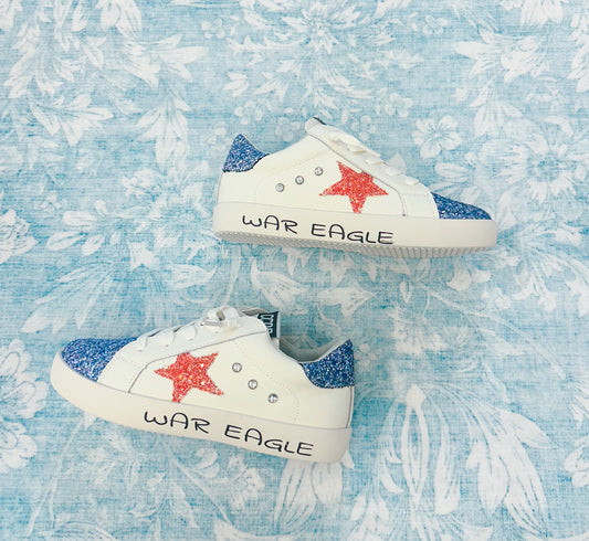 COLLEGIATE STAR SHOES KIDS BLUE AND ORANGE