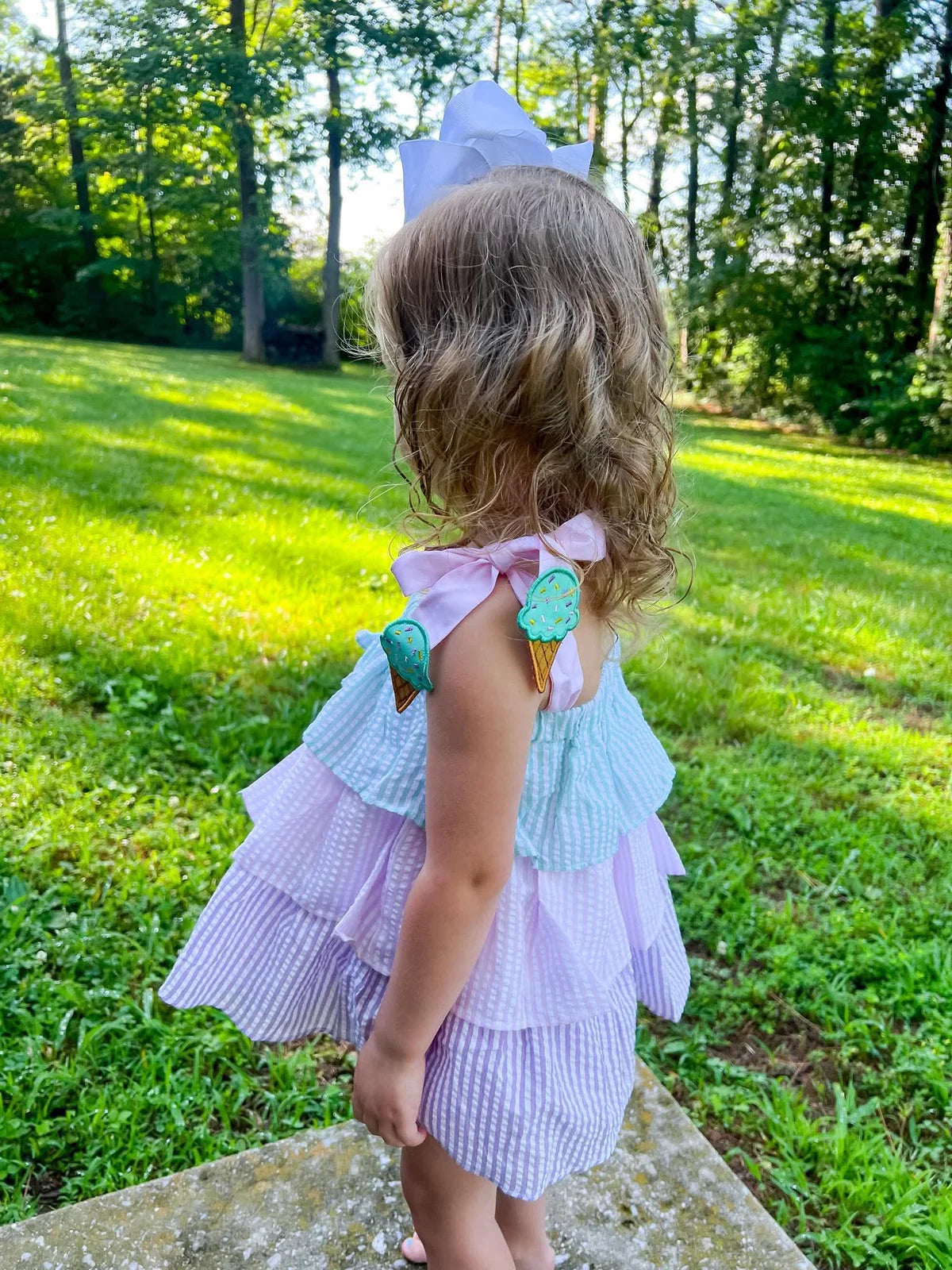 GIRL I SCREAM FOR ICE CREAM BLOOMER SET