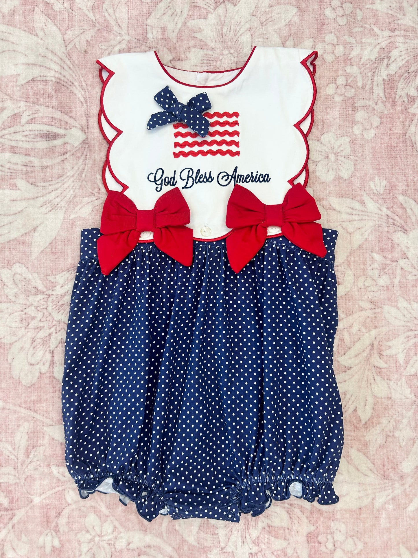 GIRLS GOD BLESS AMERICA BUBBLE