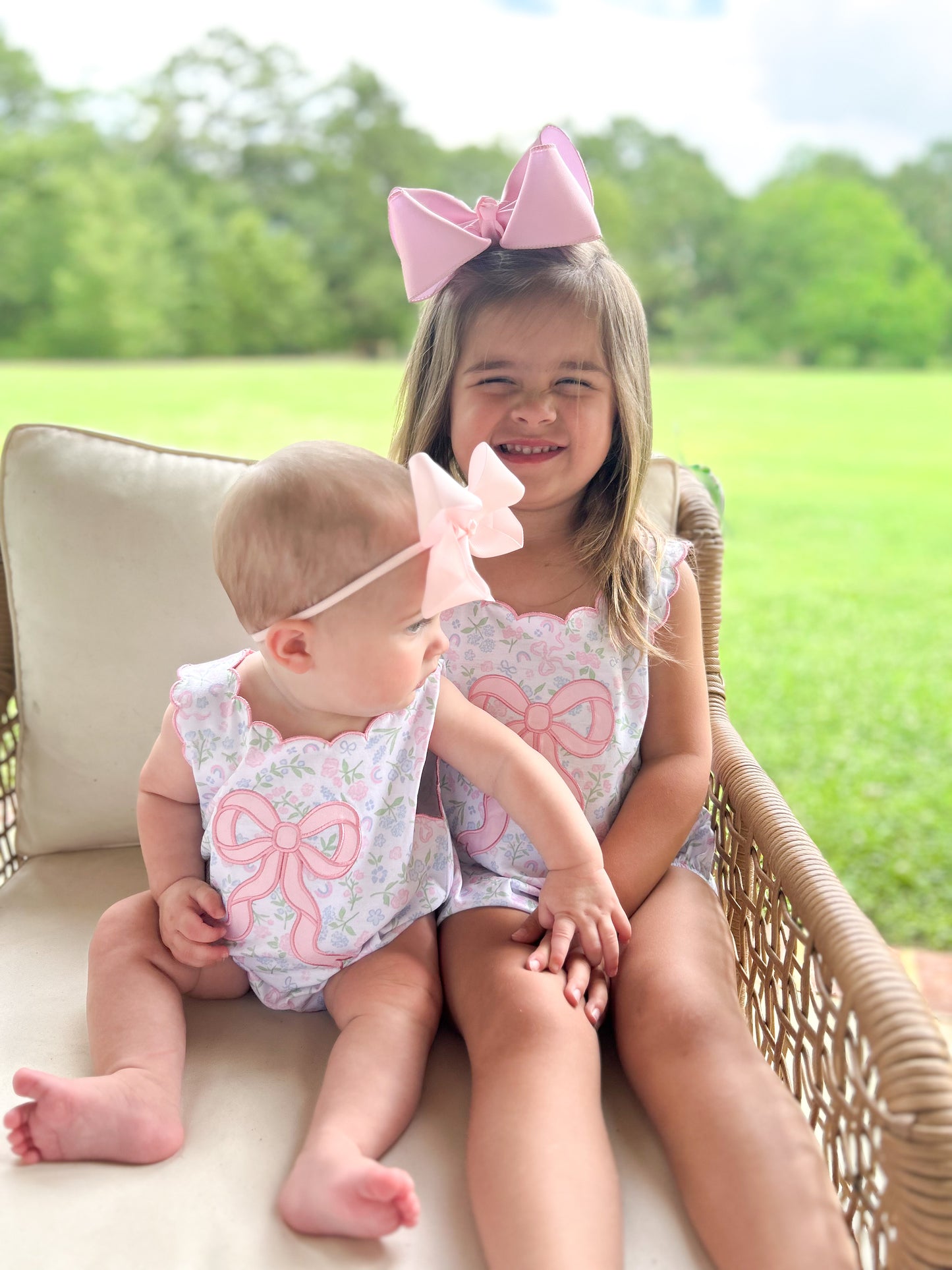GIRLS SUTTON FLORAL BOW BUBBLE