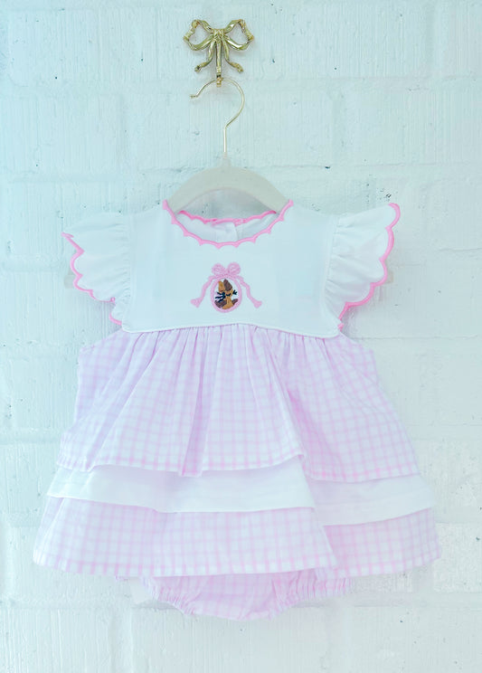 GIRL PETER RABBIT BOW CREST BUBBLE