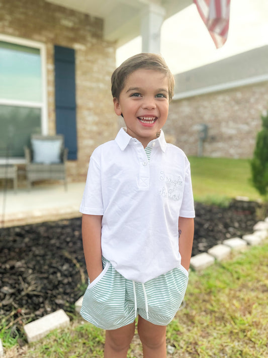 I SOUGHT THE LORD BOY SHORT SET