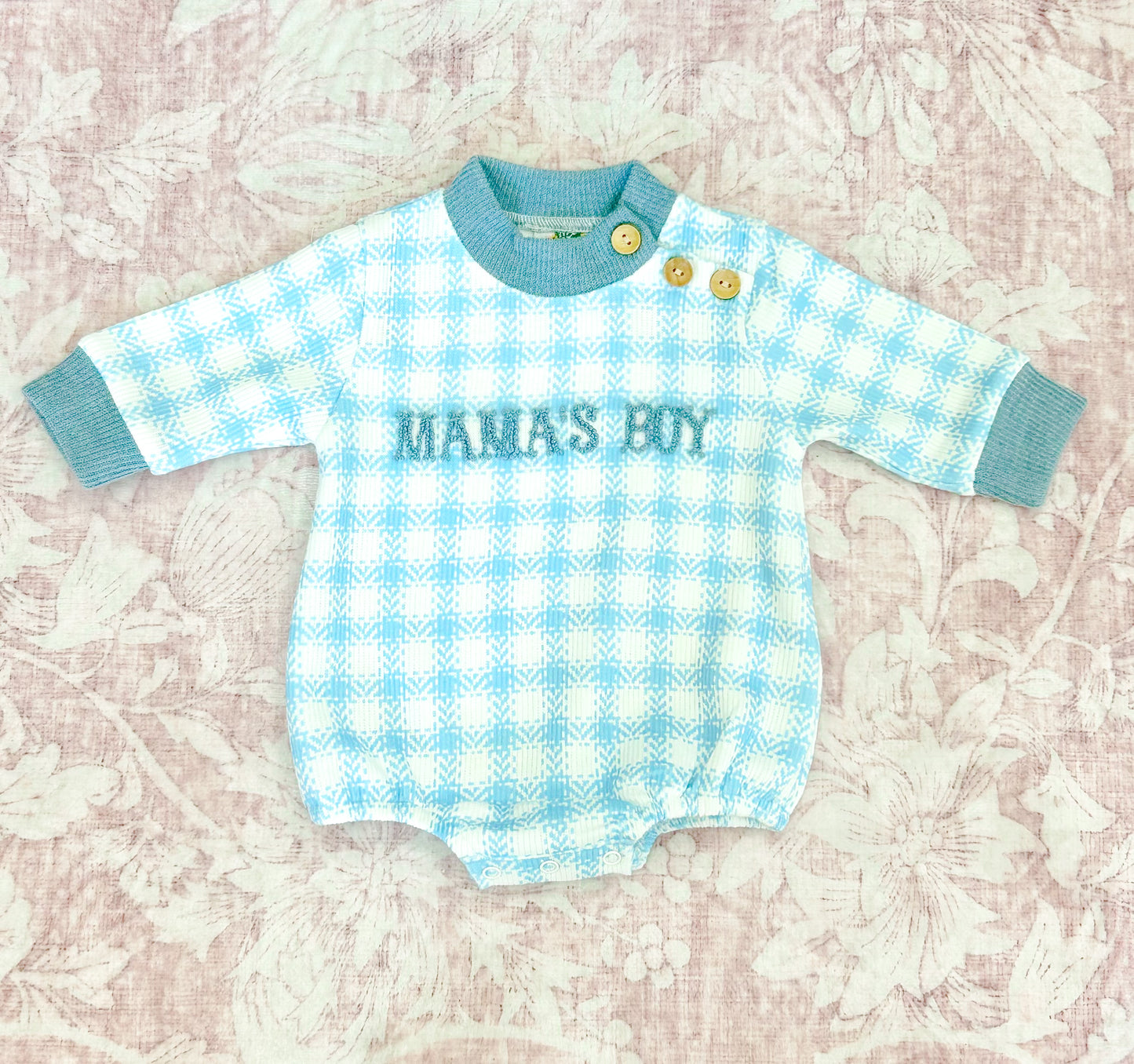 GINGHAM CARDIGAN BOY BUBBLE