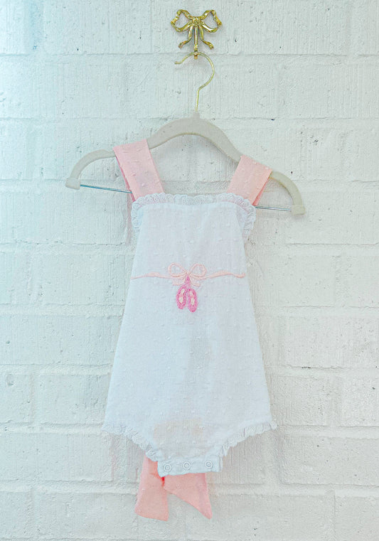 GIRL SWISS DOT BALLET SUNSUIT