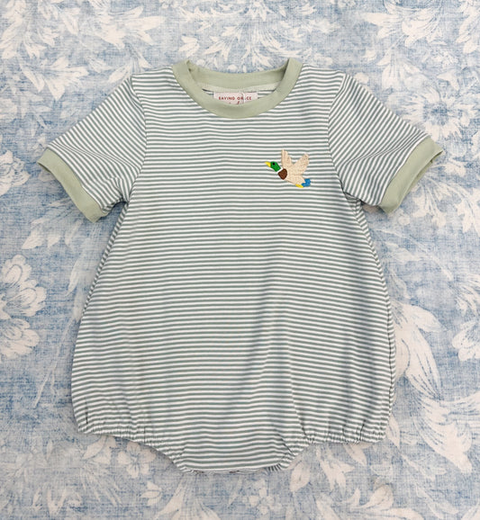 BOYS MALLARD EMBROIDERED KNIT BUBBLE